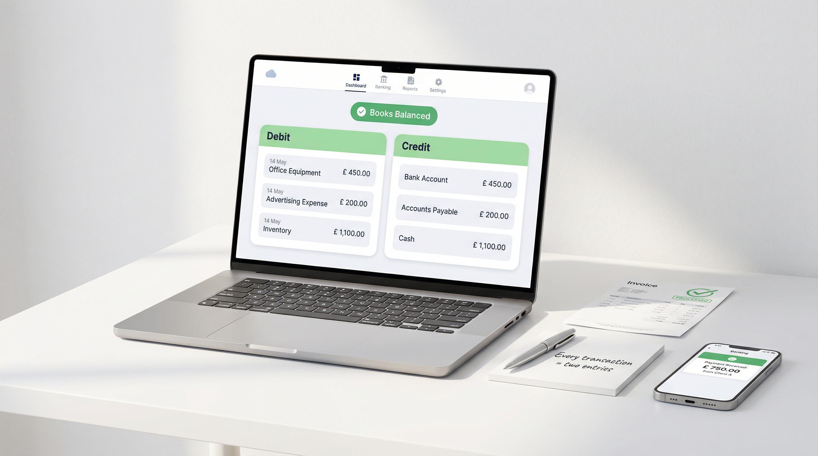 Double-Entry Bookkeeping Explained: How Debits & Credits Work